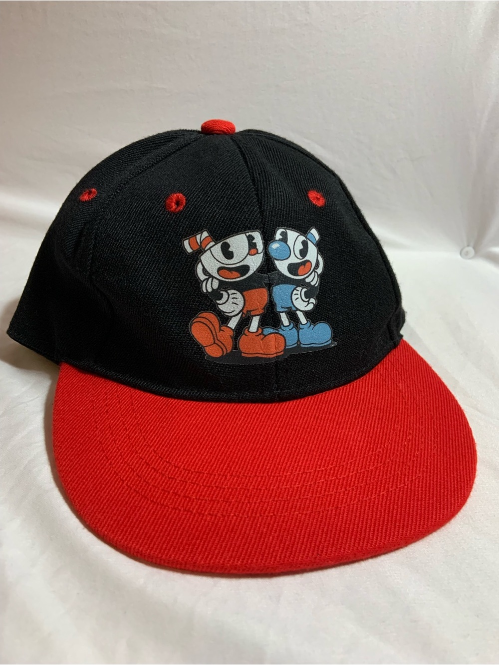 Vintage Cuphead Graphic Baseball Hat Kid’s Size Adjustable Childrens’ Cap